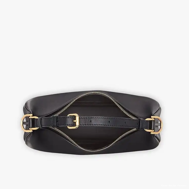 Affordable HOT Hobo Leather Calf Small Fendigraphy In Black Bag Fendi 0608